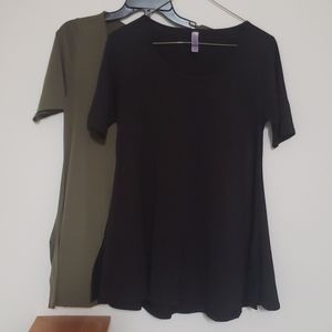 LuLaRoe set of 2 Perfect T tops